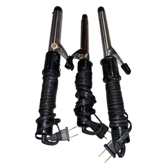 Conair Curling Iron 1" to 1/2" Used Tested Lot of 3 - Picture 2 of 10